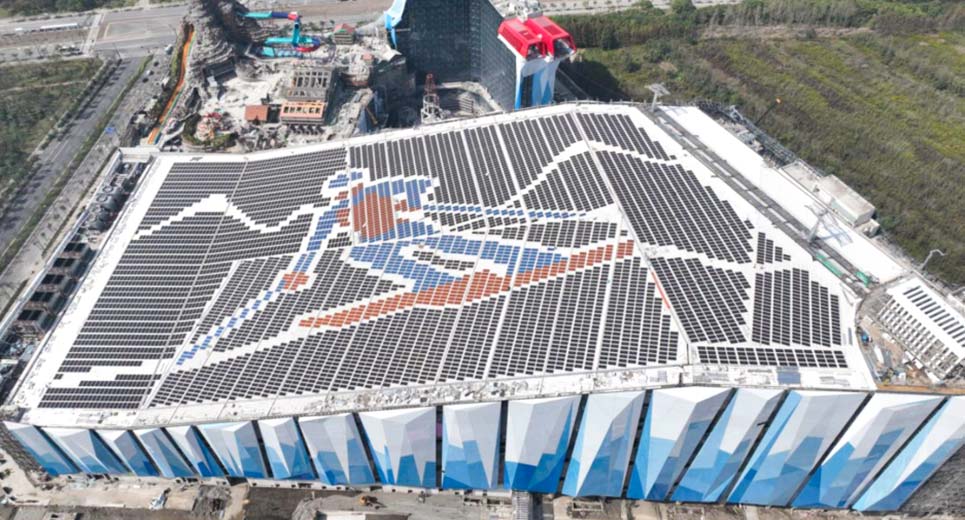Achèvement du projet photovoltaïque sur les toits de Yaoxue et Ice World
