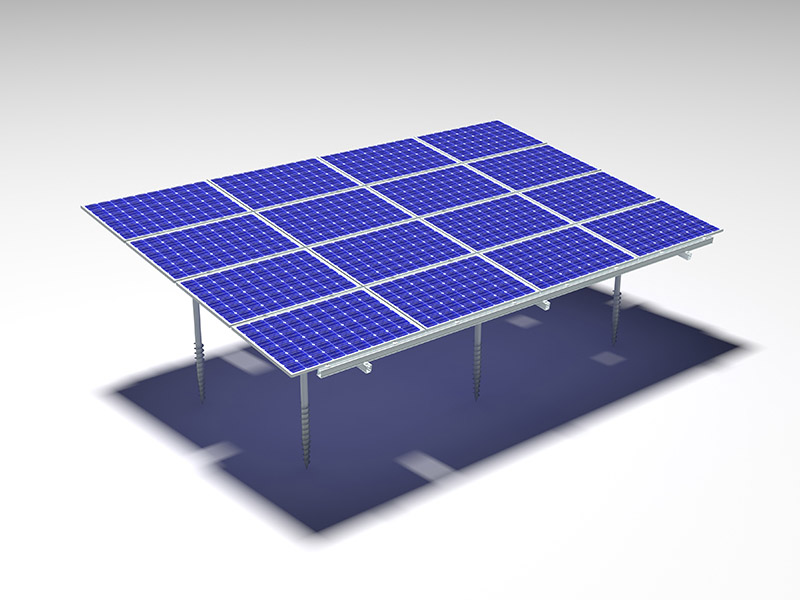 systèmes de montage de panneaux solaires au sol