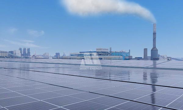Montage personnalisé de Mibet pour le système solaire sur toit de 66 MW de Dexin Steel