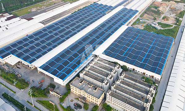 Projet de toiture de 21,5 MW achevé à Guangdong, en Chine