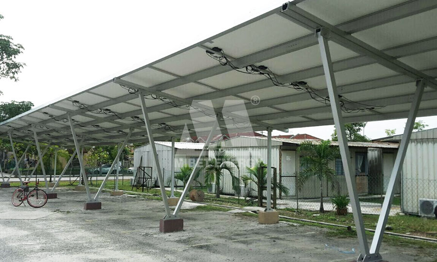 système d'abri solaire en malaisie