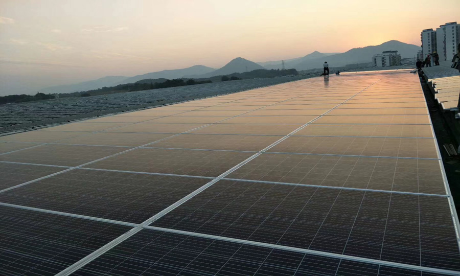 système de montage solaire de toit plat en Chine