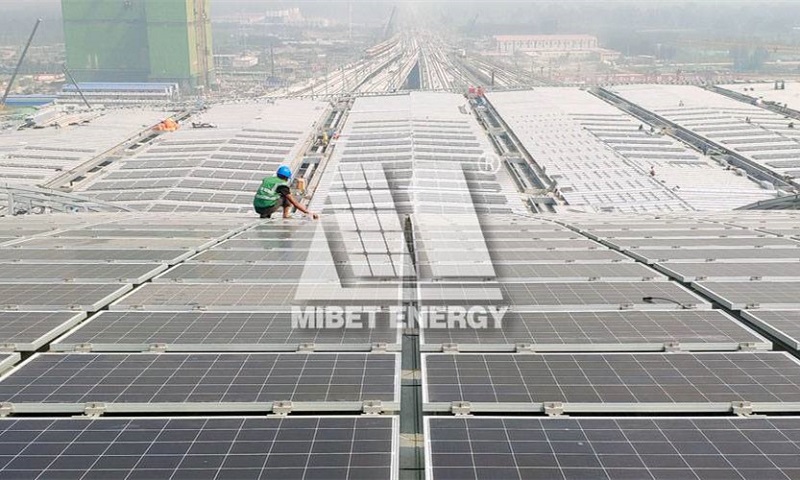 système de montage de toit métallique en Chine 6MW 