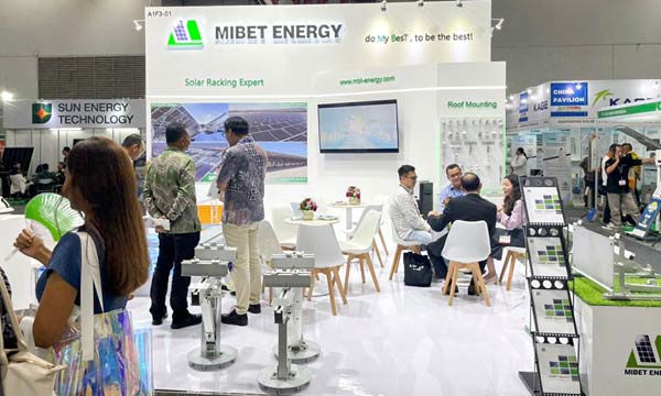 Mibet au salon Solartech Indonésie